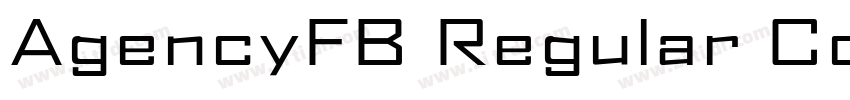 AgencyFB Regular Con字体转换